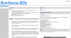 Desktop Screenshot of hawthornehills.info